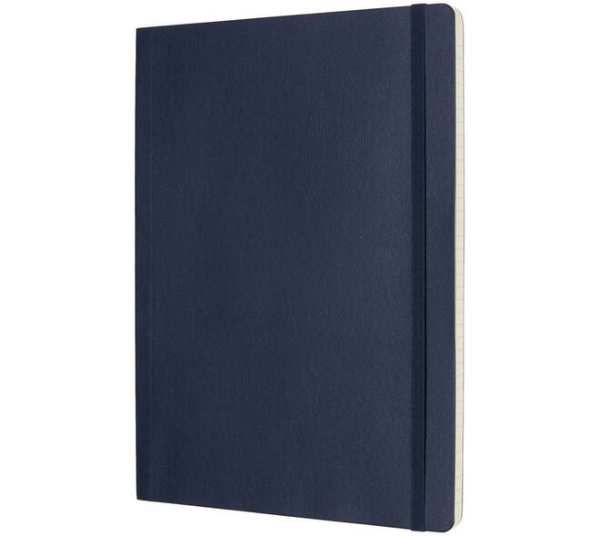 Notitieboek Moleskine XL 190x250mm lijn soft cover sapphire blue
