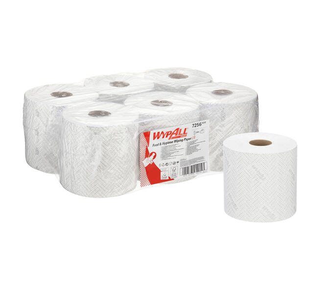Poetspapier WypAll L10 GeneralClean 1-laags 800 vel wit 7256