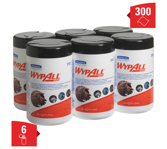 Reinigingsdoek WypAll PowerClean bus 1-laags 6x50 vel groen 7772