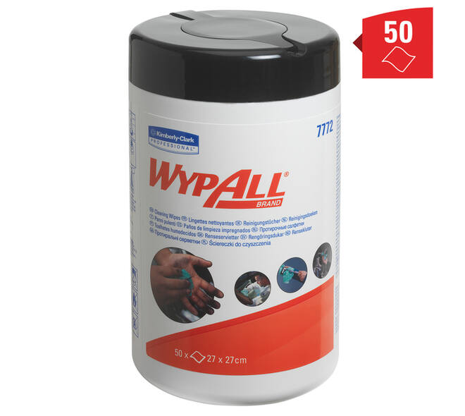 Reinigingsdoek WypAll PowerClean bus 1-laags 6x50 vel groen 7772