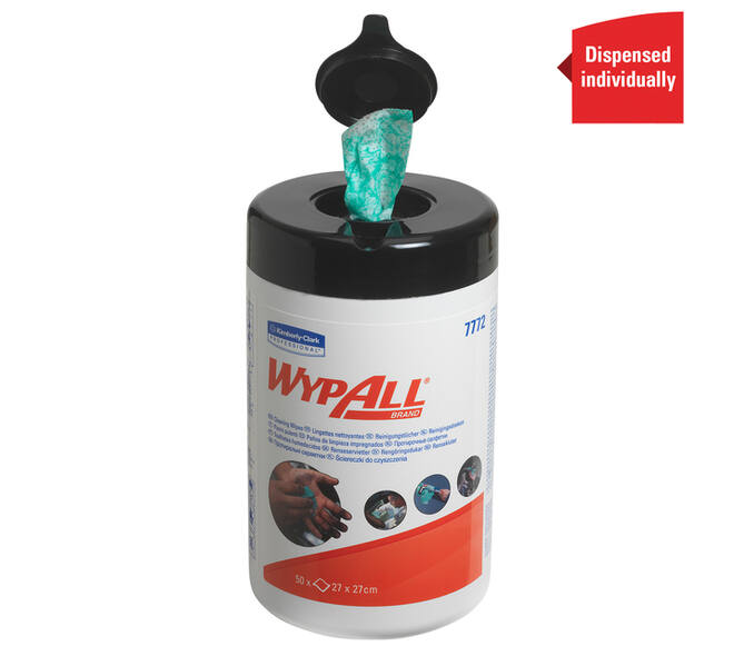 Reinigingsdoek WypAll PowerClean bus 1-laags 6x50 vel groen 7772