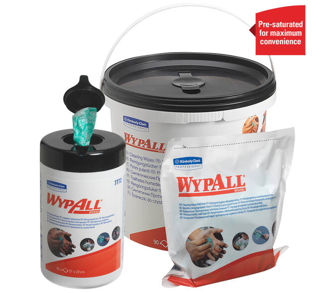 Reinigingsdoek WypAll PowerClean bus 1-laags 6x50 vel groen 7772