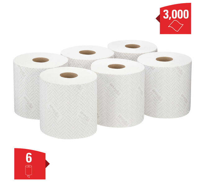 Poetspapier WypAll L10 GeneralClean 1-laags 500 vel wit 7406