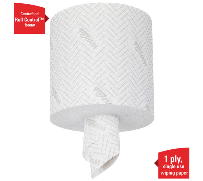 Poetspapier WypAll L10 GeneralClean 1-laags 500 vel wit 7406