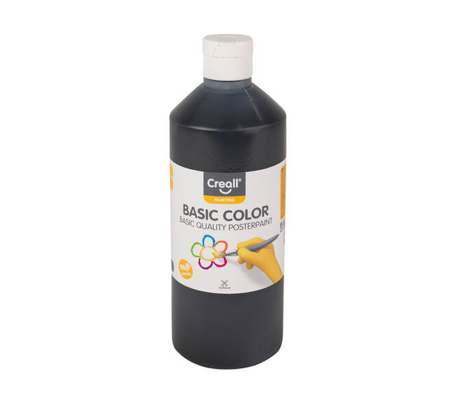 Plakkaatverf Creall basic zwart 500ml