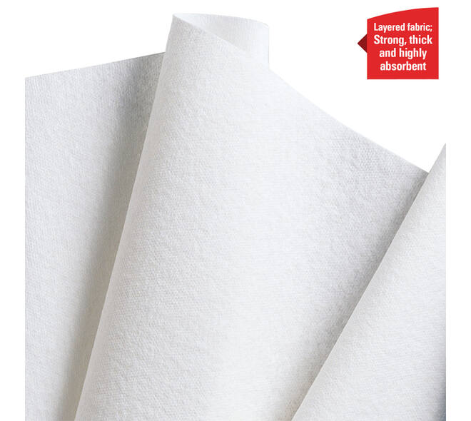 Reinigingsdoek WypAll L40 PowerClean 1-laags 18x56 vel wit 7471