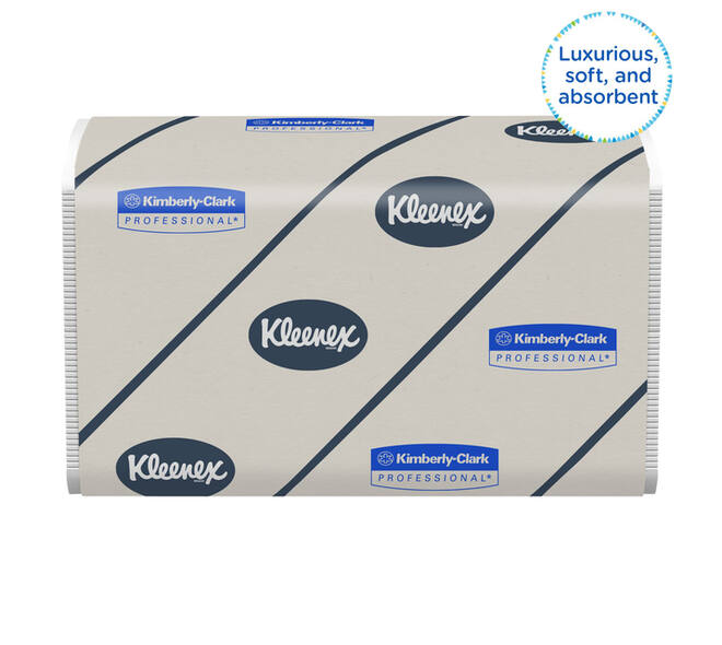 Handdoek Kleenex Ultra i-vouw 2-laags 215x415mm 30x94 vel wit 6772