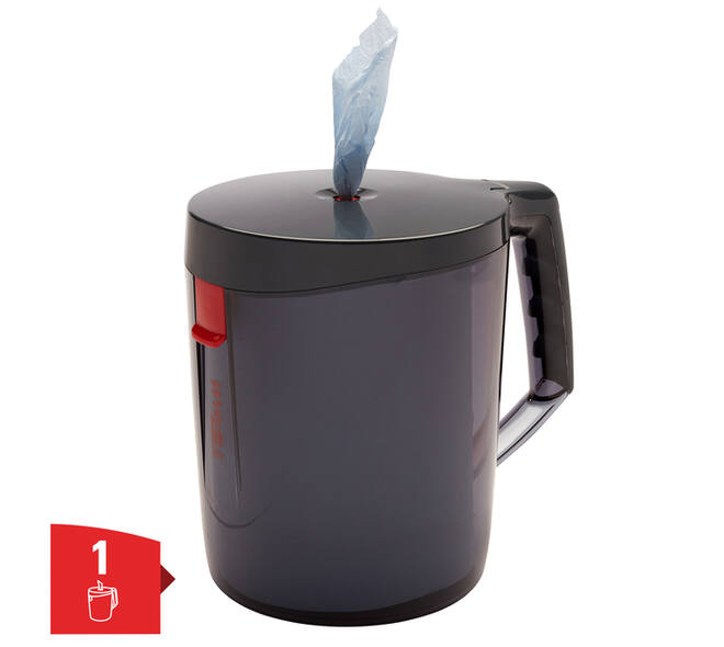 Poetspapierdispenser WypAll L10 Reach draagbare dispenser zwart 6221