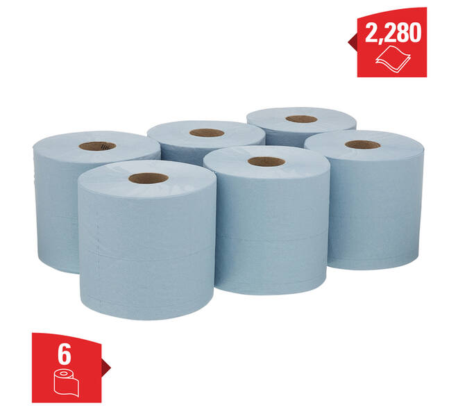 Poetspapier WypAll L20 GeneralClean 2-laags 336 vel blauw 7302