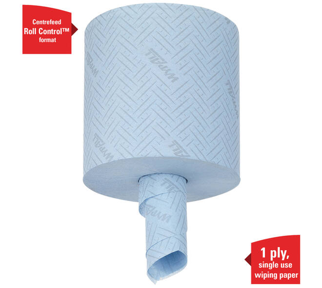 Poetspapier WypAll L10 GeneralClean 1-laags 630 vel blauw 7494