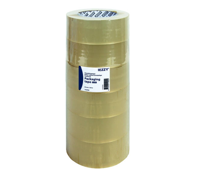 Verpakkingstape IEZZY PP 50mmx150m (Jumbo) transparant 6 rollen