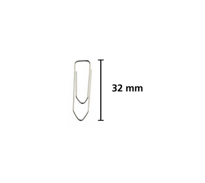 Paperclip Kangaro 32mm hoekig verzinkt doos à 100 stuks