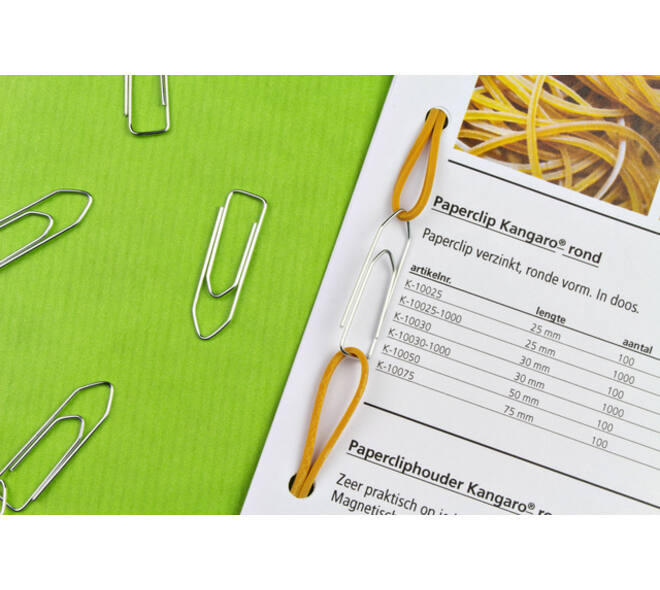 Paperclip Kangaro 32mm hoekig verzinkt doos à 100 stuks