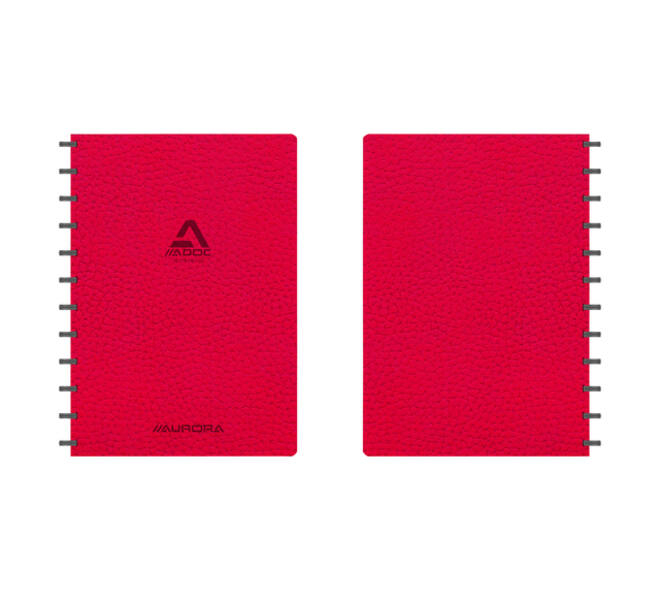 Schrift Adoc Business A4 ruit 5x5mm 144 pagina's 90gr rood