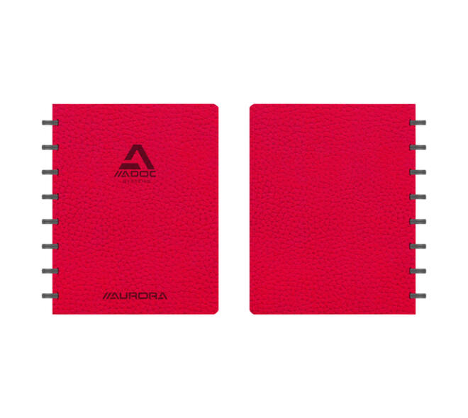 Schrift Adoc Business A5 lijn 144 pagina's 90gr rood