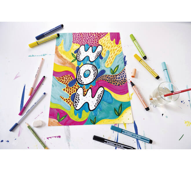 Viltstift STABILO Pen 68 /12 Max Arty assorti etui à 12 stuks