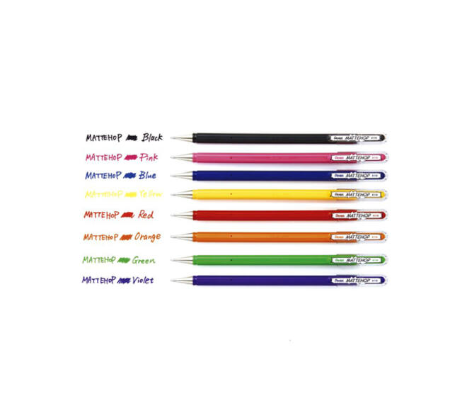 Gelschrijver Pentel K110 Mattehop medium zwart