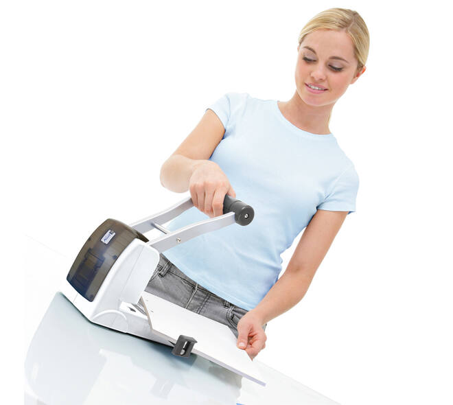 Perforator Rapesco Germ-Savvy High Capacity Eco P1100 antibacterieel 2-gaats wit