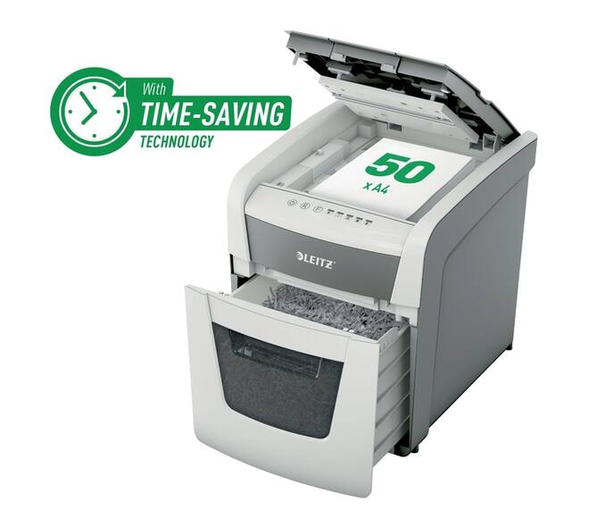 Papiervernietiger Leitz IQ Auto+ Small Office 50X P4 snippers 4x28mm
