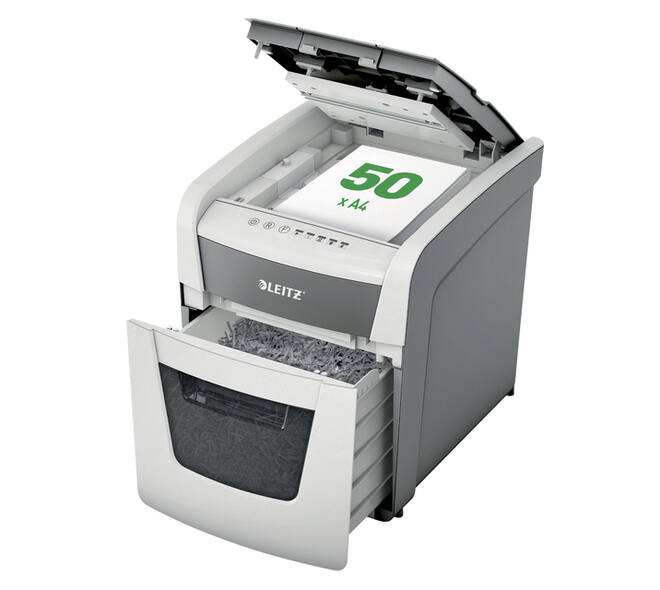 Papiervernietiger Leitz IQ Auto+ Small Office 50X P4 snippers 4x28mm