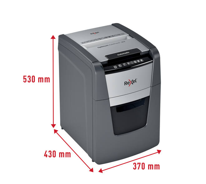 Papiervernietiger Rexel Optimum Auto+ 90X snippers 4x28mm
