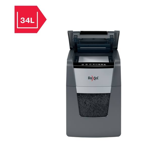 Papiervernietiger Rexel Optimum Auto+ 90X snippers 4x28mm