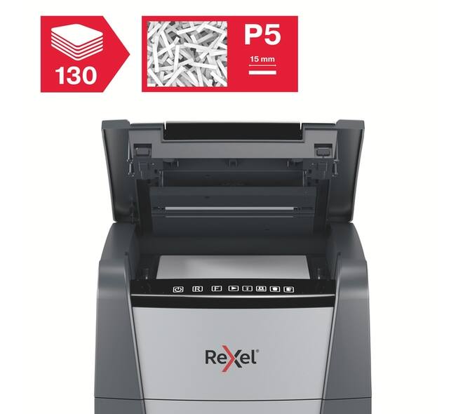 Papiervernietiger Rexel Optimum Auto+ 130M snippers 2x15mm