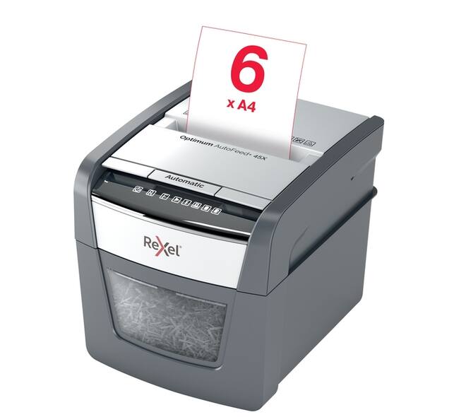 Papiervernietiger Rexel Optimum Auto+ 45X snippers 4x28mm