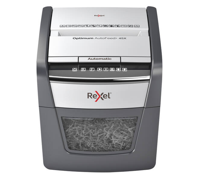Papiervernietiger Rexel Optimum Auto+ 45X snippers 4x28mm