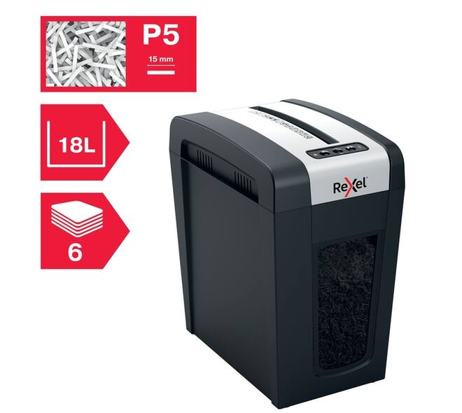 Papiervernietiger Rexel Secure MC6-SL snippers 2x15mm