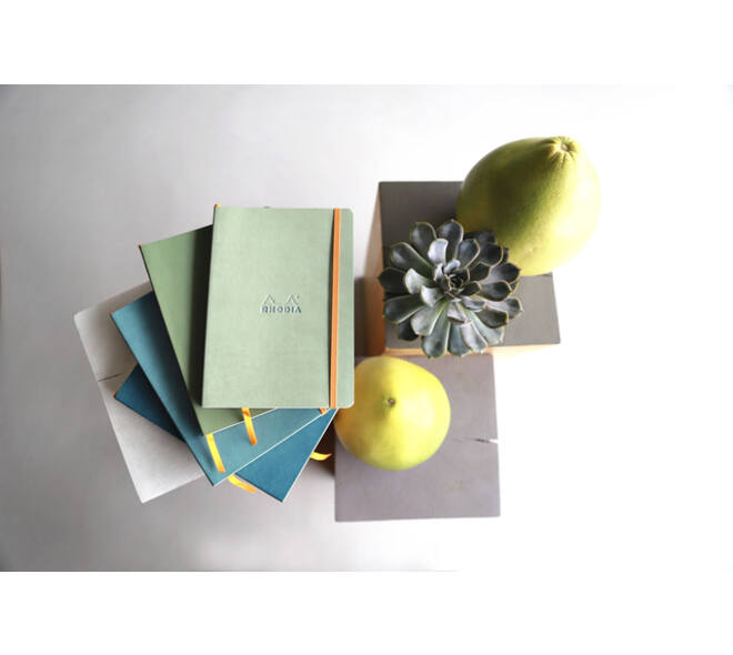 Notitieboek Rhodia A6 lijn 72 vel 90gr zwart