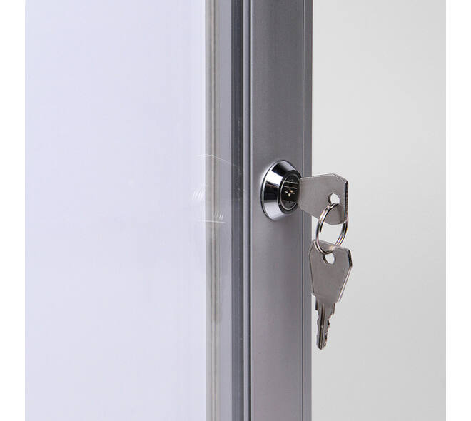 Vitrinebord Quantore luxe 9x A4 zilver