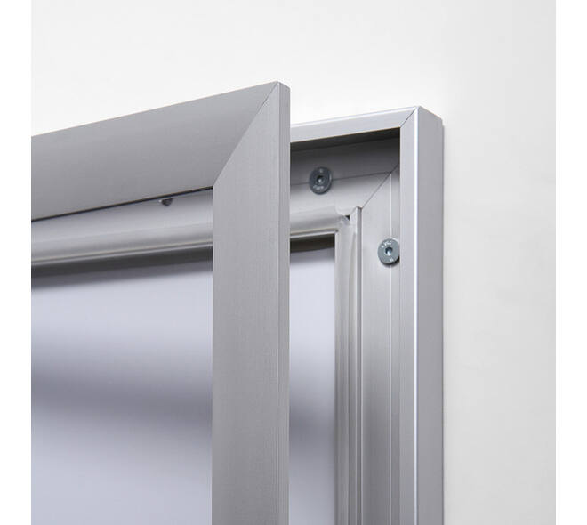 Vitrinebord Quantore luxe 9x A4 zilver