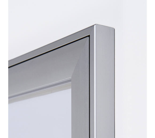 Vitrinebord Quantore luxe 4x A4 zilver