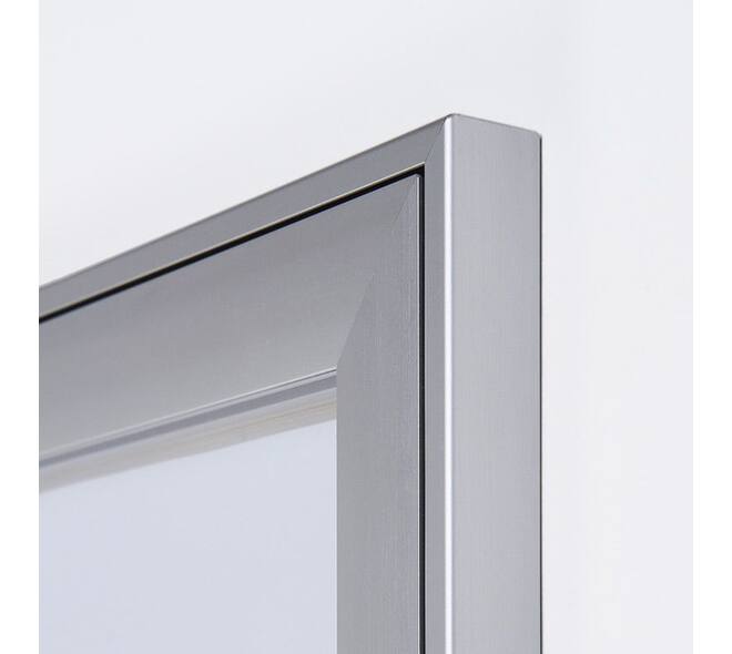 Vitrinebord Quantore luxe 2x A4 zilver