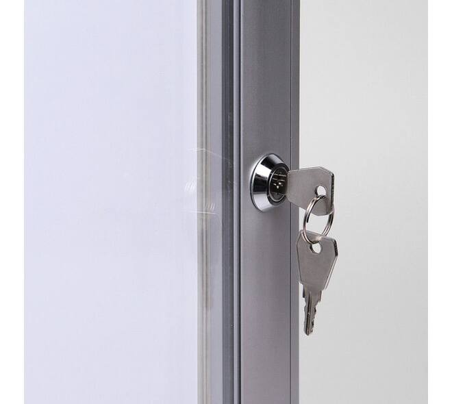 Vitrinebord Quantore luxe 2x A4 zilver