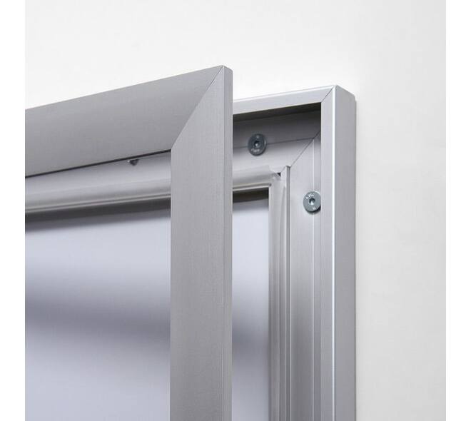 Vitrinebord Quantore luxe 2x A4 zilver