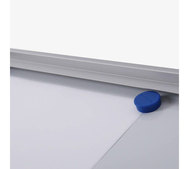 Vitrinebord Quantore voor binnen 2x A4 zilver