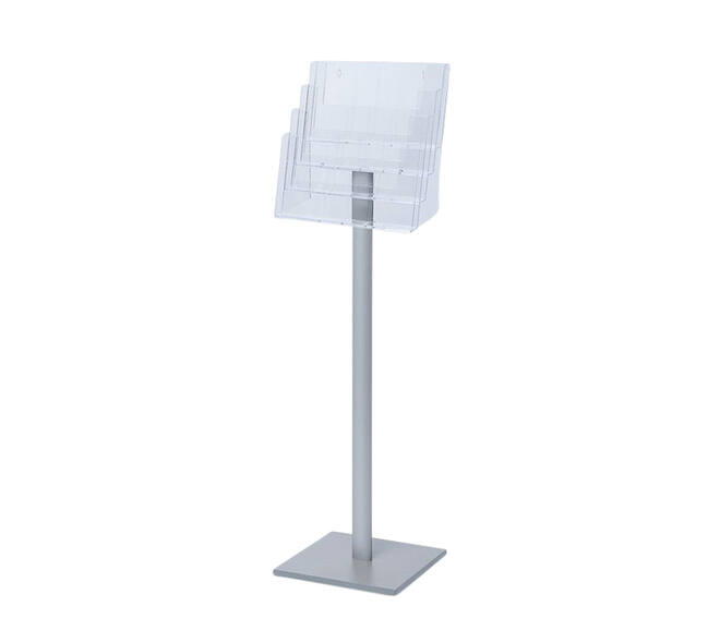 Brochurehouder Quantore standaard 4x A4 liggend