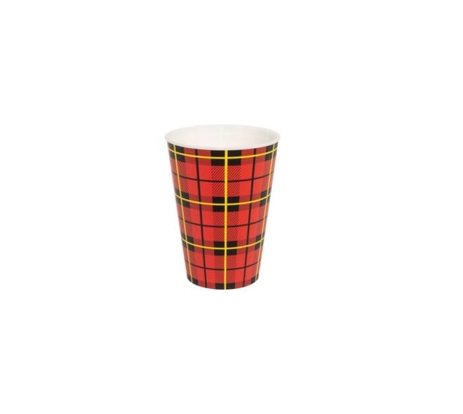 Beker IEZZY 180ml herbruikbaar Scotty 20 stuks rood