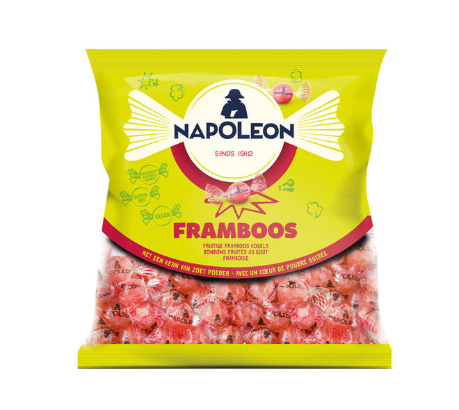 Snoep Napoleon framboos zak 1kg