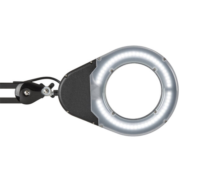Loeplamp MAUL Viso LED met voet zwart