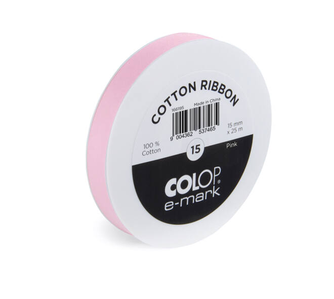 Lint Colop E-mark 15mmx25m roze