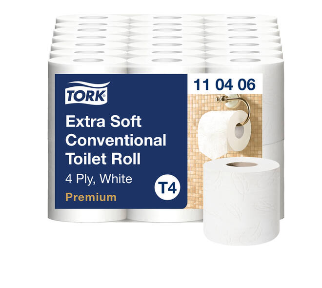 Toiletpapier Tork T4 Premium 4-laags 150 vel wit 110406