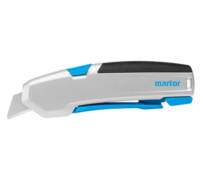 Veiligheidsmes Martor Secupro 625 trapezium 21mm zilver