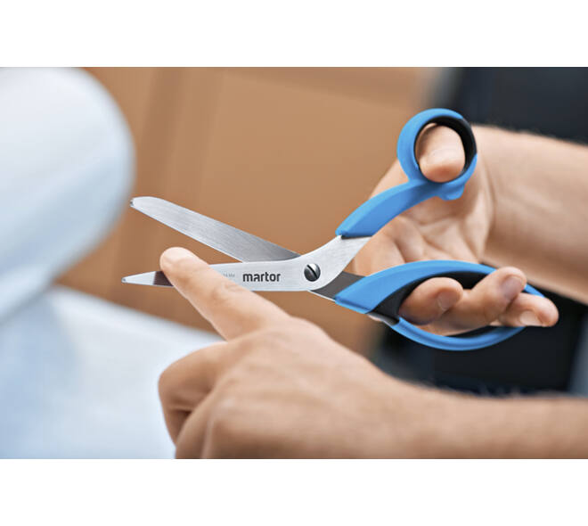 Veiligheidsschaar Martor Secumax 564 80mm blauw