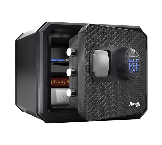 Kluis MasterLock brandvrij en waterdicht electronisch combi-slot L zwart