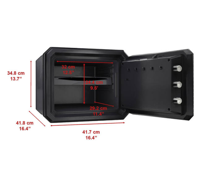 Kluis MasterLock brandvrij en waterdicht electronisch combi-slot L zwart
