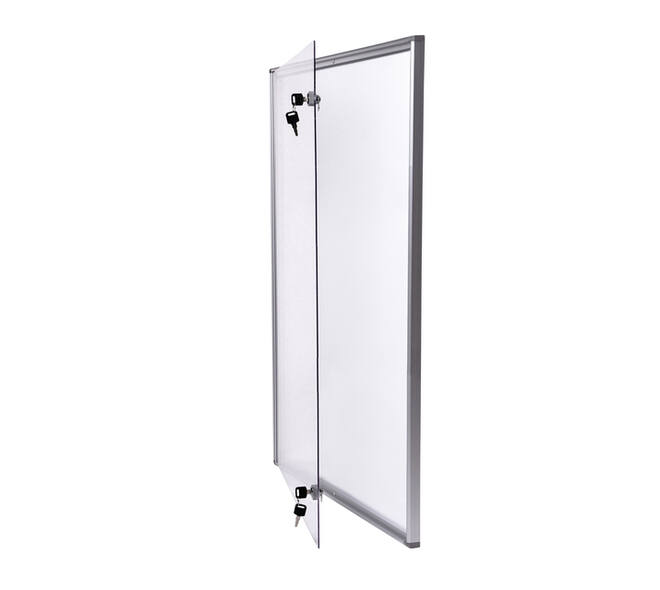 Binnenvitrine wand MAULextraslim whiteboard 9xA4 met slot