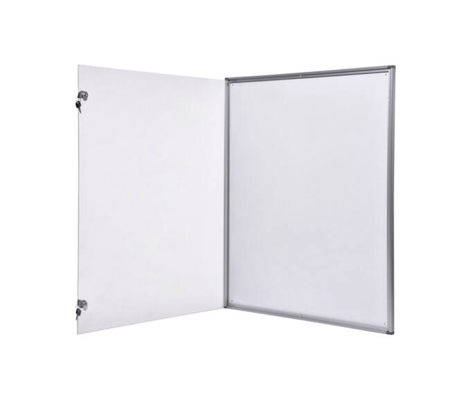 Binnenvitrine wand MAULextraslim whiteboard 9xA4 met slot